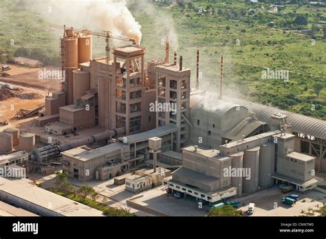 Twiga Cement factory,aerial view, Tanzania Stock Photo - Alamy