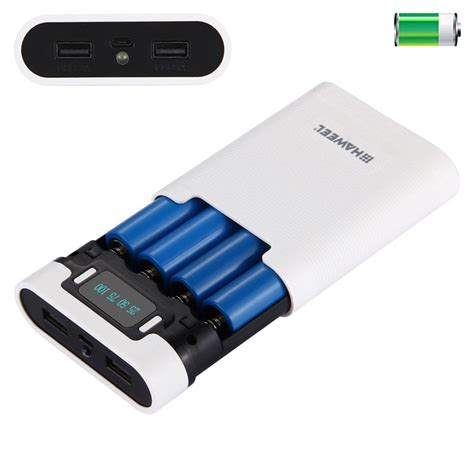 2020 2 USB Power Bank 4 X 18650 Charger Box Portable Power Bank Case ...