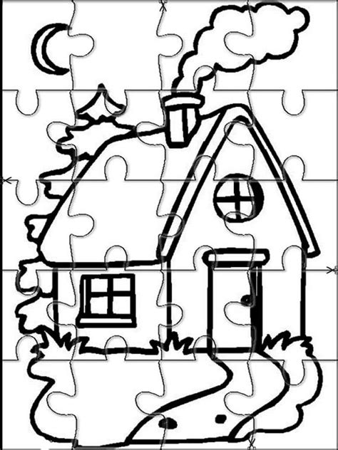 Jigsaw Puzzle Coloring Pages - Free Printable Coloring Pages for Kids