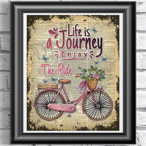 Wall Art Life is a Journey Quote Inspirational Quote Home | Etsy