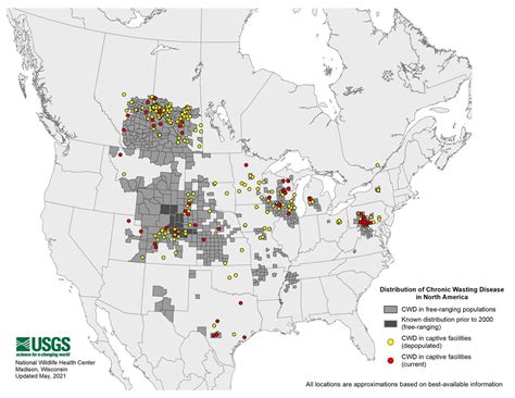 Chronic Wasting Disease: TEXAS 267 DIFFERENT SITES HAVE RECEIVED DEER FROM AT LEAST ONE OF THE ...