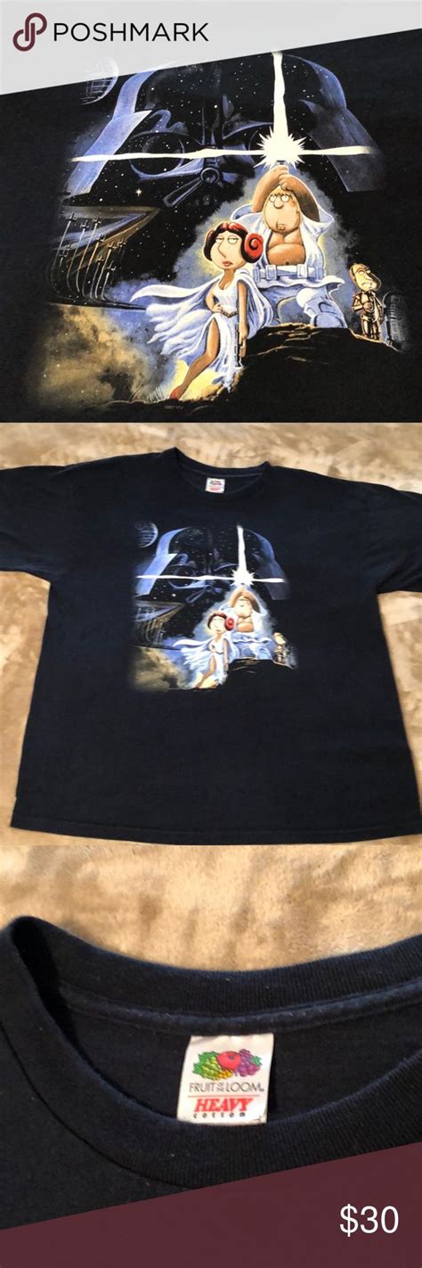 Vintage Family Guy Star Wars Parody T Shirt 2007 | Star wars parody ...