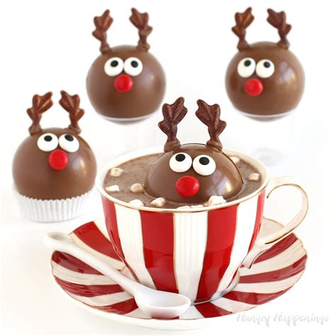 Reindeer Hot Chocolate Bombs - Hungry Happenings