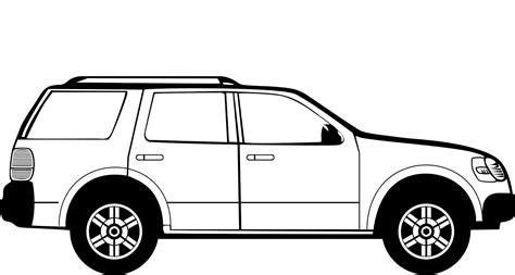 Clipart car black and white, Clipart car black and white Transparent ...