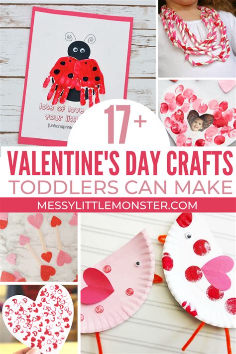 17 Adorable Valentine's Day Crafts for Toddlers - Messy Little Monster