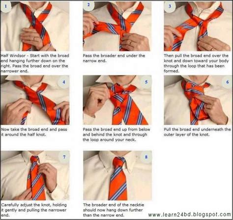 How to Tie a Half Windsor Knot Diagram | for him | Pinterest | Double windsor, Half windsor and ...