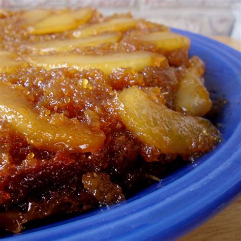 Pear Upside-Down Cake Recipe | Food Apparel