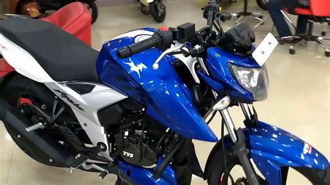 Tvs Apache 160 4v Blue walkaround , Best Apache ? - YouTube