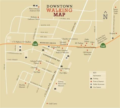 Downtown Solvang Ca Map