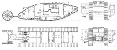 Tank, Ww1 tanks, Blueprints