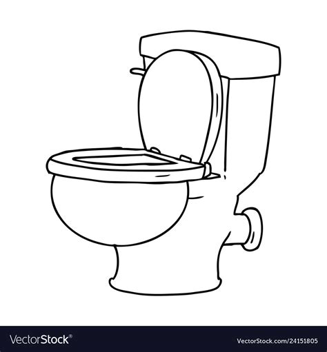 Toilet Drawing Simple : Toilet Paper Drawing Potty Humor Vector Little ...