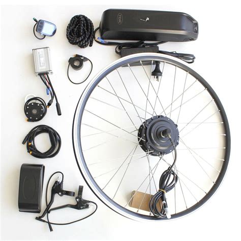 350W 36V 10Ah Battery 26" Front Wheel Electric Bike Conversion Kit ...