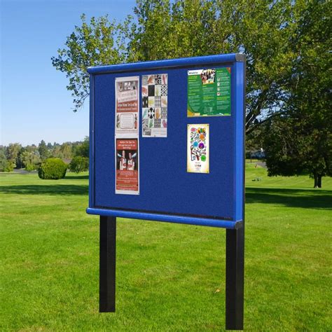 Scroll Post Mounted Church Noticeboards - Church Noticeboards