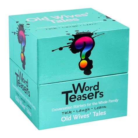 Buy ? WORD TEASERS Old Wives' Tales Conversation Starters - Superstition Based Trivia Games for ...