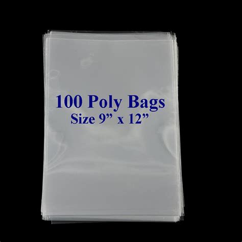 Clear Plastic Bags 9x12 Food Grade Poly Baggies Clear - Etsy