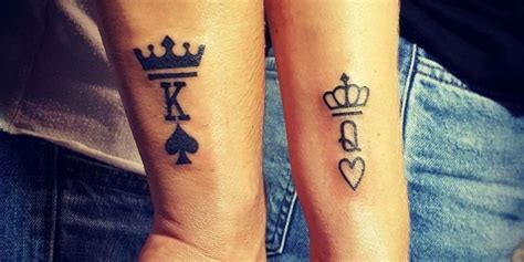 Small Couple Tattoos King And Queen : King and Queen Tattoos | Wife ...