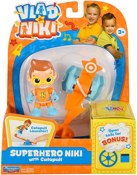 VLAD & NIKI 7.5CM FIGURE - SUPERHERO NIKI WITH CAT - Juniors Toyshop