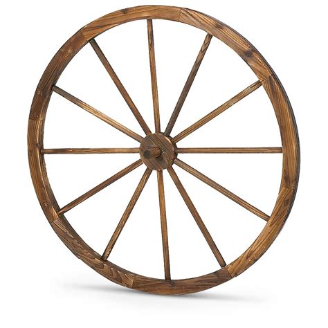 36" Wooden Wagon Wheel - 214688, Decorative Accessories at Sportsman's ...