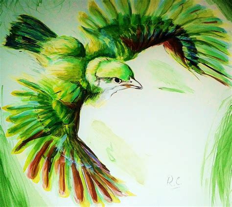 Green Bird by MenonoRC on DeviantArt