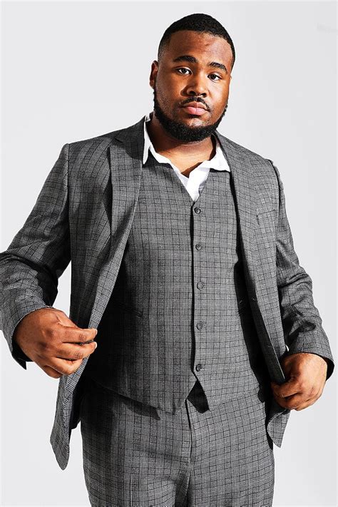 Big & Tall Suits | Mens Plus Size Suits | boohoo UK