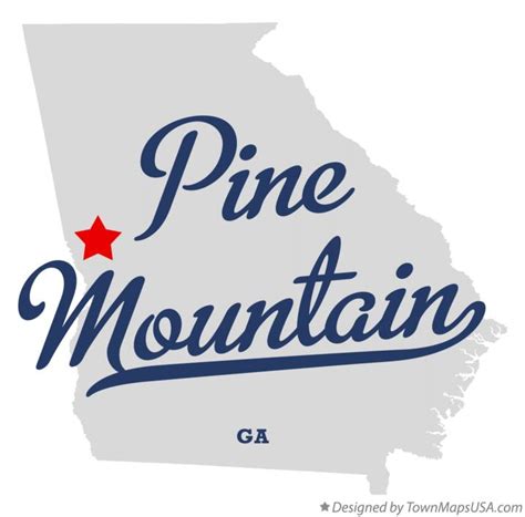 Map of Pine Mountain, GA, Georgia