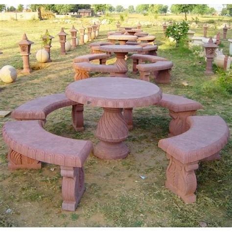 Stone Garden Furniture at best price in Jaipur by Sikandra Stone Craft | ID: 1832746188