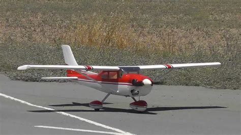 Scale Phoenix RC Cessna 182 RC Model Flight - Takeoff, Lowpasses and ...