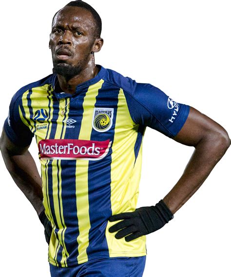 Usain Bolt Central Coast Mariners FC football render - FootyRenders