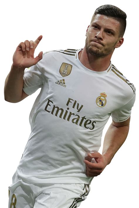 Luka Jovic Real Madrid football render - FootyRenders