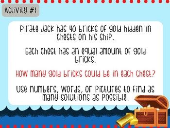 Pirate Multiplication & Division: Math Enrichment Activity Grades 2-4