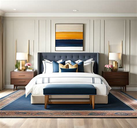 Master Rug Placement Under Your King Bed in 5 Simple Steps - Corley Designs