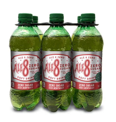 Ale-8-One Zero Sugar Soda Bottles, 6 bottles / 16.9 fl oz - Jay C Food Stores