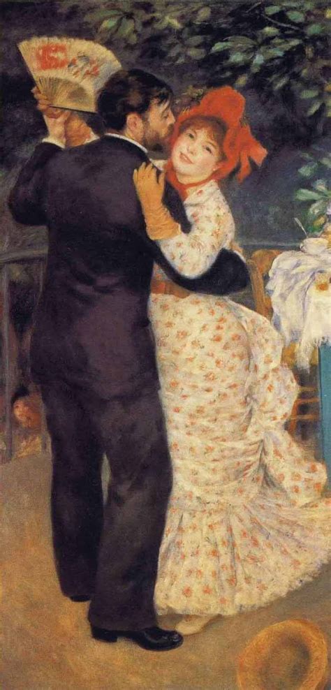 Pierre-Auguste Renoir; Dance in the Country, 1883. The painting depicts a couple dancing under a ...