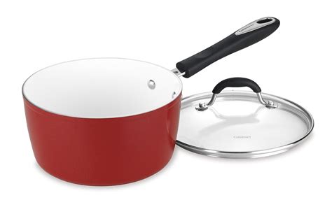 Best Cuisinart Red Non Stick 3Quart Saucepan - Simple Home