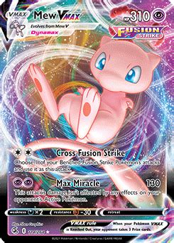 Mew VMAX | Fusion Strike | TCG Card Database | Pokemon.com