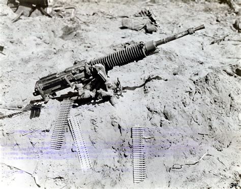 Captured Japanese Machine Gun, Guadalcanal, circa 1942 | Flickr