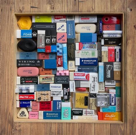 eraser collection :) : r/pics