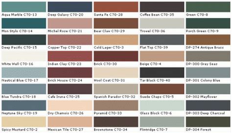 Valspar Exterior Stain Color Chart