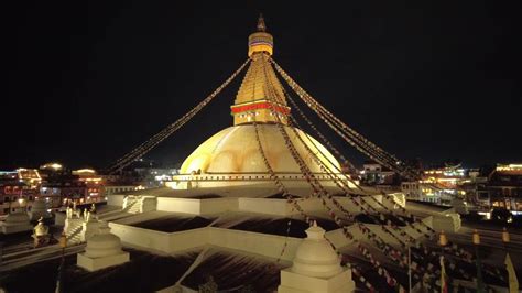 Boudhanath Stupa Night View - YouTube