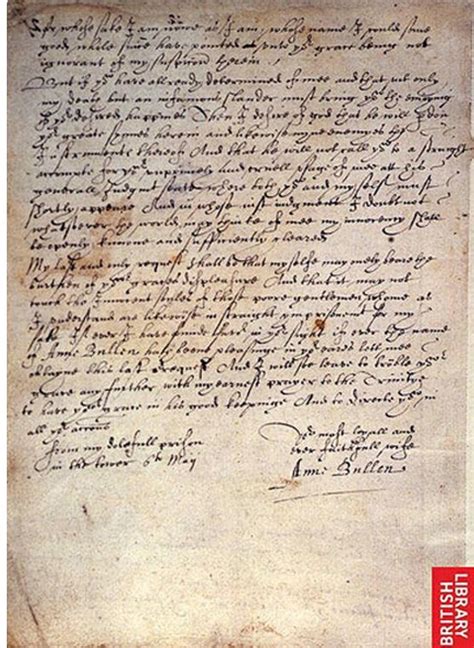 Carta de Ana Bolena a su aún esposo el Rey Enrique VIII | King henry viii, Anne boleyn, Tudor ...