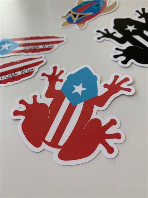 Puerto Rico Flag Coqui Sticker Puerto Rico Stickers Vinyl - Etsy