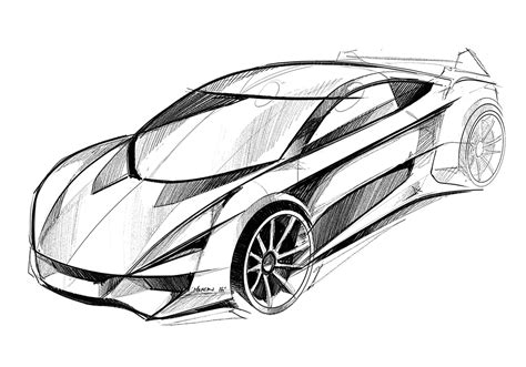 Famous Inspiration Car Design Sketches, Amazing Concept