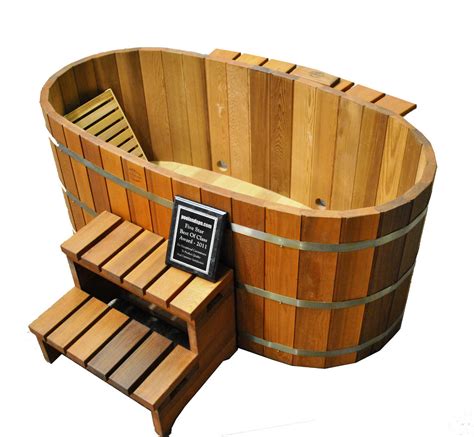 Japanese Wood Ofuro Tub with electric heater | CedarTubsDirect