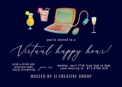 Happy Hour - Party Invitation Template (Free) | Greetings Island