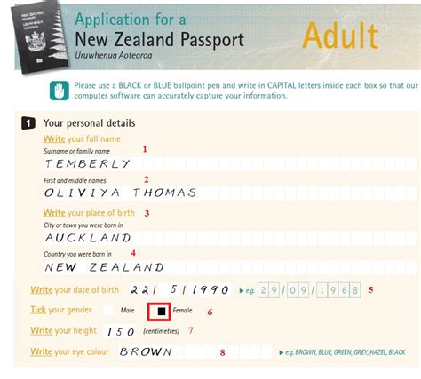 New Zealand Passport Renewal Form Online - Printable Form 2024