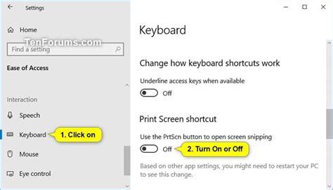 Turn On Use Print Screen Key to Launch Screen Snipping in Windows 10 ...