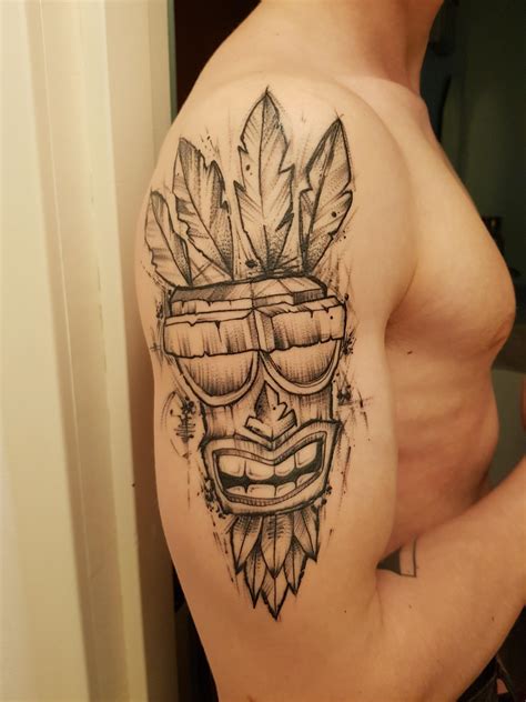 Aku Aku tattoo fully healed : r/crashbandicoot