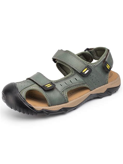 Tanleewa - Men's Waterproof Hiking Sandals Closed Toe Water Shoes Athletic Sport Sandals for Men ...