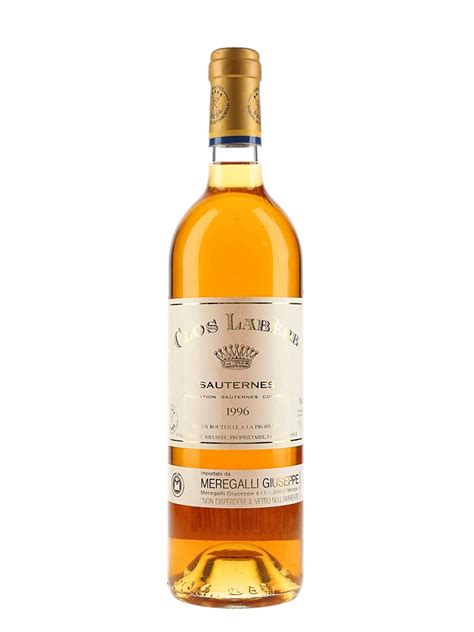 Clos Labere - Sauternes 1996 - Lot 139012 - Buy/Sell Fortified ...