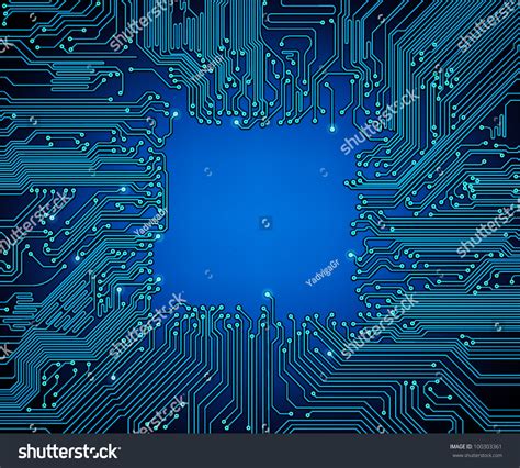 Circuit Board Background Vector Stock Vector (Royalty Free) 100303361 | Shutterstock